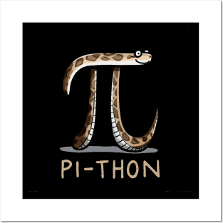 Pi Python Pi-Thon Posters and Art